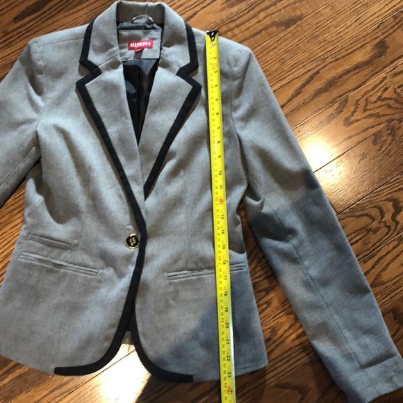 Merona grey blazer in sz 2 - Picture 6 of 8